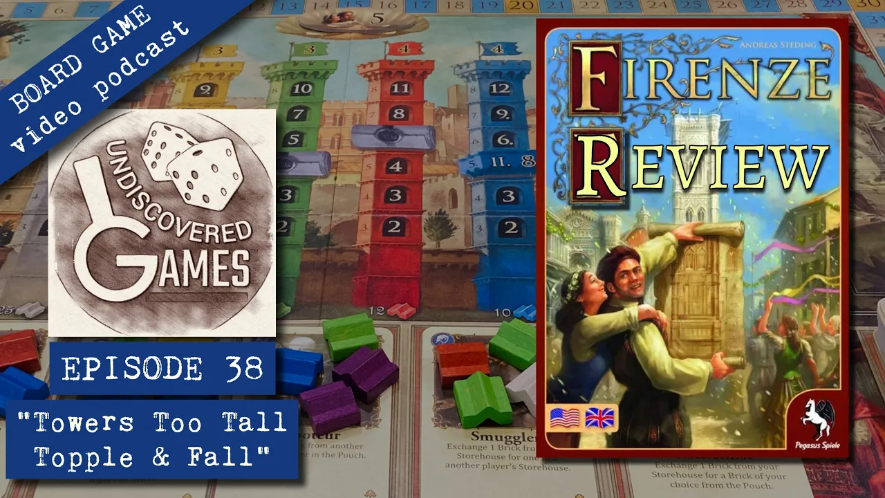 FIRENZE Board Game Review & How To Play (Andreas Steding, 2010) Ep38:“Towers Too Tall Topple & Fall”