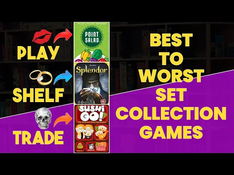 Play Shelf Trade - Sushi Go - Point Salad - Splendor