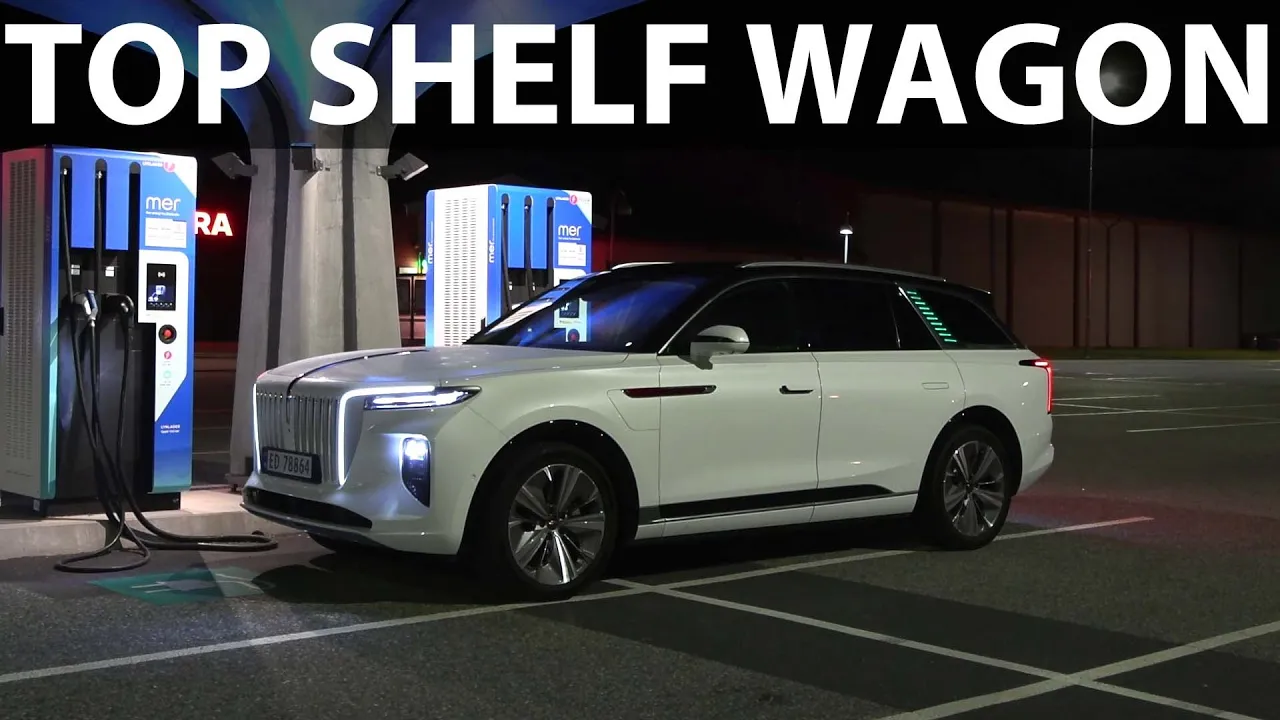 Hongqi E-HS9 acceleration, braking and noise test
