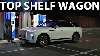 Hongqi E-HS9 acceleration, braking and noise test