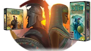 Vanilla + Pantheon 7 Wonders Duel Board Game Gameplay