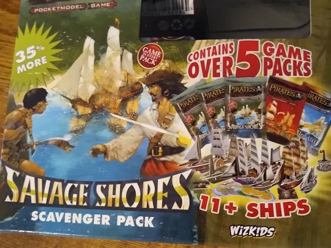 Opening a new Savage Shores Scavenger Pack Box! | Wizkids Pirates CSG Unboxing