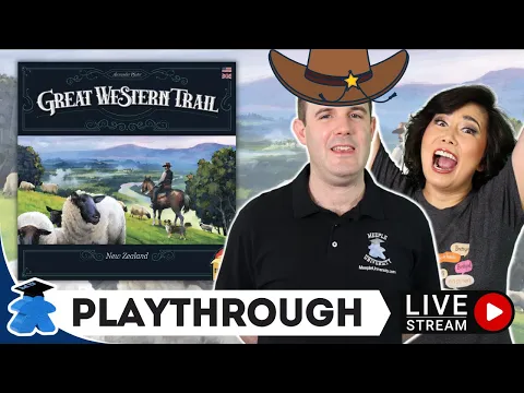 Great Western Trail New Zealand ️- Live Playthrough Board Game and Giveaway