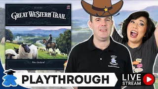 Great Western Trail New Zealand ️- Live Playthrough Board Game and Giveaway