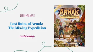 Lost Ruins of Arnak: The Missing Expedition - 3-Minute Unboxing