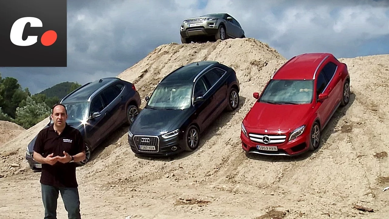 Mercedes-Benz GLA, Range Rover Evoque, Audi Q3, BMW X1 | Prueba SUV / crossover Premium | coches.net