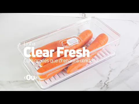 Organizador  de Plástico Clear Fresh 2,8L Translúcido OU