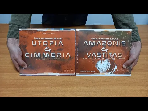 Unboxing delle mappe di Terraforming Mars: Amazonis & Vastitas e Utopia & Cimmeria