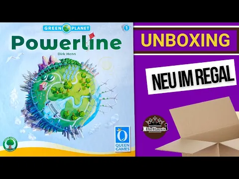 POWERLINE | WAS IST DRIN? -  Brettspiel Unboxing (QUEEN GAMES) [Brettspiele]