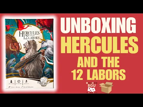Hercules and The 12 Labors – Solo Card & Dice Game Unboxing