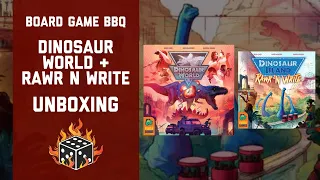 Dinosaur world & Rawr and Write Unboxing by Board Game BBQ