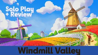 Windmill Valley - Solo Board Game Play & Review