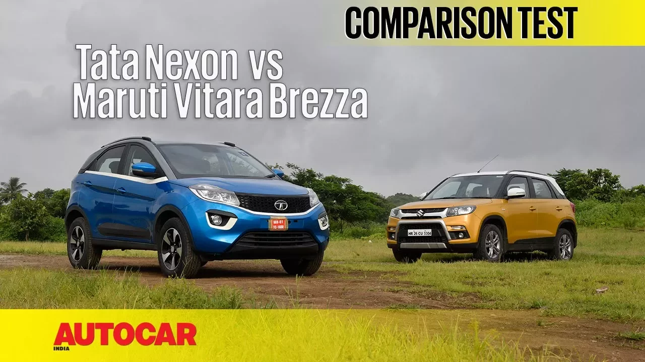Tata Nexon vs Maruti Vitara Brezza | Comparison Test | Autocar India