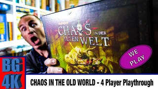 Chaos In The Old World - Boardgames 4K 4 Player Live Playthrough