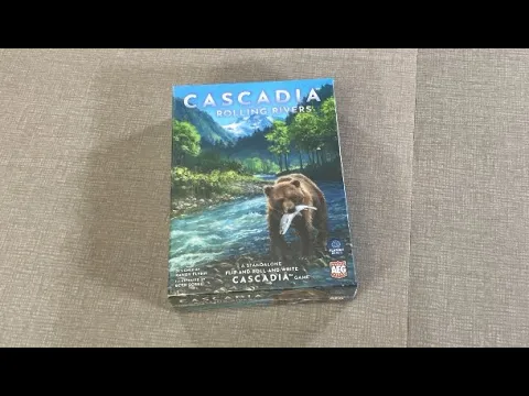 The Discriminating Gamer: Cascadia: Rolling Rivers unboxing with Ray