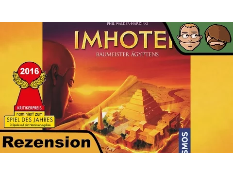 Imhotep (nominiert zum Spiel des Jahres 2016) - Brettspiel - Board Game - Review