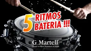 5 Ritmos  BÁSICOS de BATERIA | Capsula G Martell