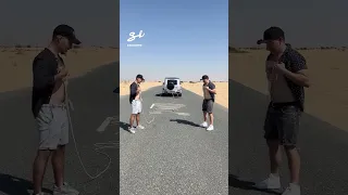 The loser is going to be left red-faced... and red-chested! 🤣 #funny #car #challenge