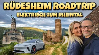 Rüdesheim Ausflug mit dem Nio ET5 Kombi. Deutschland im E Auto erkunden.