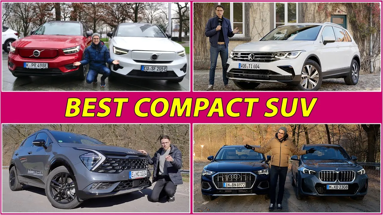Which compact SUV? BMW X1 Audi Q3 Volvo XC40 C40 Kia Sportage VW Tiguan Toyota Corolla Cross Audi Q2