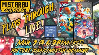 Mista Rau Gaming LIVE! Marvel United X-Men: Days of Future Past