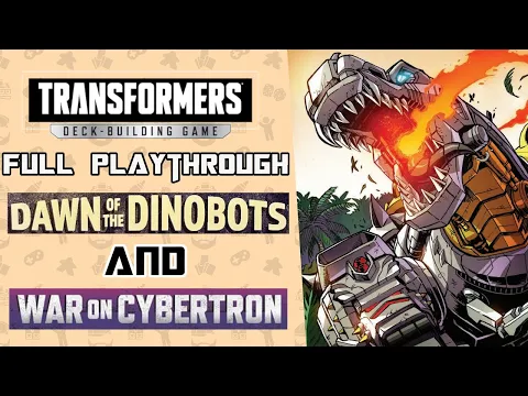 DinoBots & War on Cybertron | Full Playthrough Showcase | Transformers Deck Building Game
