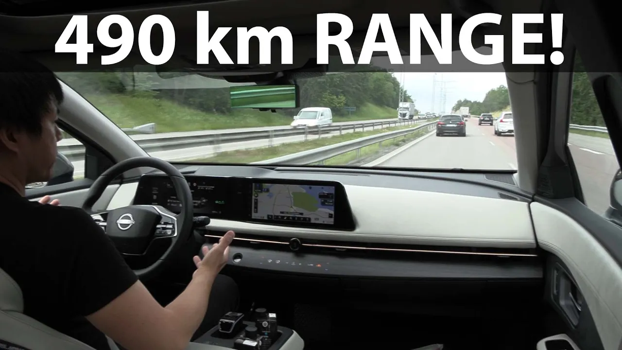 Nissan Ariya 63 kWh FWD test drive around Stockholm