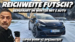 TSCHÜSS REICHWEITE? Bergfahrt im Cupra Born VZ in Österreich. E Auto im Winter! #ev #cars