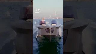 We got to check out the Foiler yacht worth $1 million! 🛥️ #yacht #luxury #boatlife