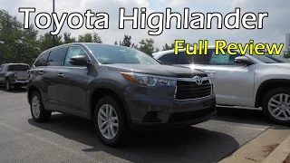 2015 / 2016 Toyota Highlander LE: Full Review