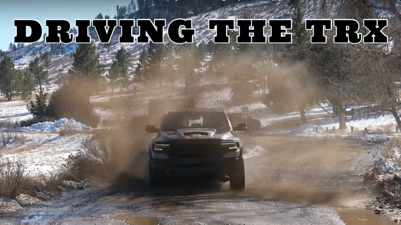 Giggle Machine! Here's How The RAM TRX Drives In The City, Blasting Up A Canyon & In The Snow / Mud