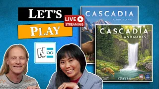 CASCADIA: LANDMARKS - Live Board Game Playthrough & Review e136