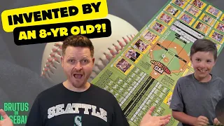 An 8-Yr Old Invented This Baseball Board Game - It Actually Uses Your Baseball Cards!!