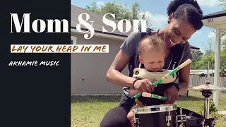 Lay Your head On Me | Mom and Son Drumming | How we made the video?