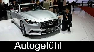 All-new Infiniti Q60S V6 400 hp REVIEW premiere Geneva (Q50 Coupé version)