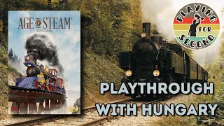 Age of Steam Hungary Map