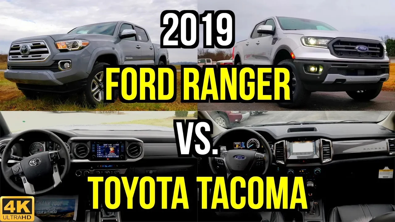 MIDSIZE TRUCK BATTLE -- 2019 Ford Ranger Lariat vs. 2019 Toyota Tacoma Limited: Comparison