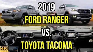 MIDSIZE TRUCK BATTLE -- 2019 Ford Ranger Lariat vs. 2019 Toyota Tacoma Limited: Comparison