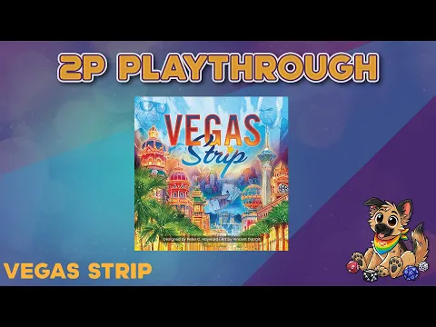 Vegas Strip Board Game 2 Player Playthrough