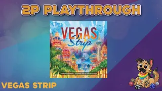 Vegas Strip Board Game 2 Player Playthrough