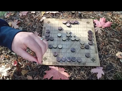 Random (ish) play. We play Hnefatafl