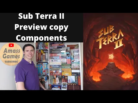 Sub Terra II: Inferno's Edge co-operative board game sequel preview no rules * AmassGames 4K * v0.01