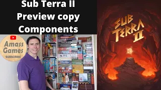 Sub Terra II: Inferno's Edge co-operative board game sequel preview no rules * AmassGames 4K * v0.01