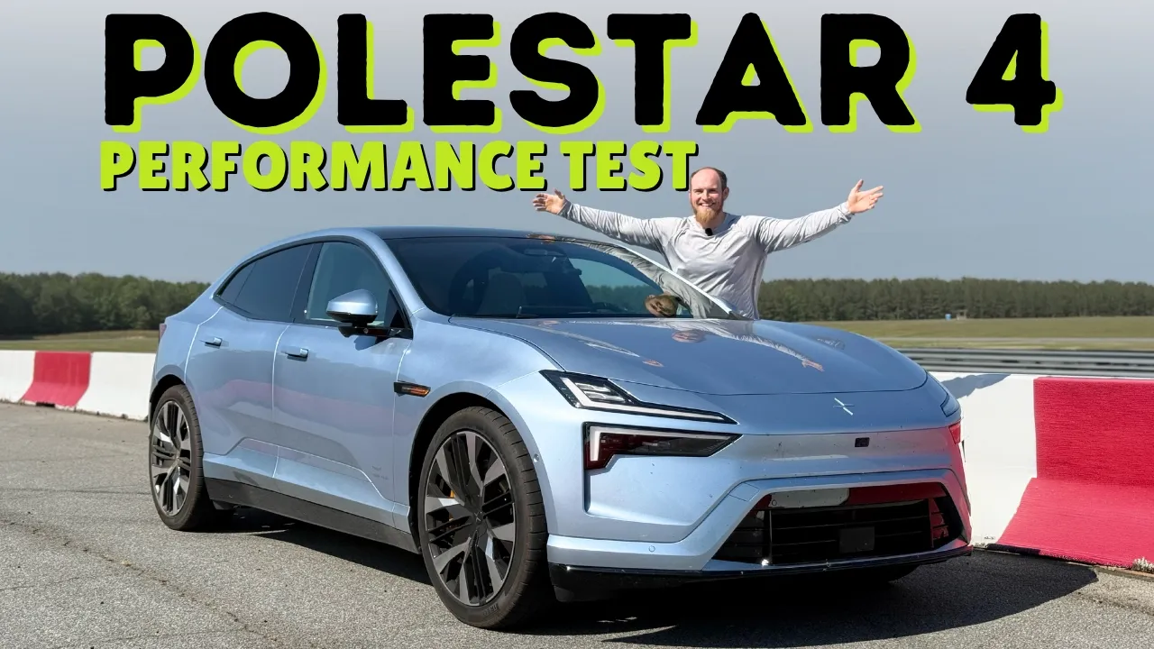 Polestar 4 Dual Motor Performance Test! Quarter-Mile Run, 0-60-MPH, Emergency Braking, & More
