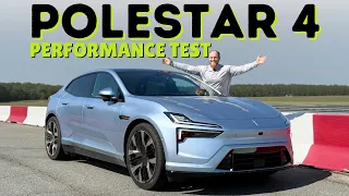 Polestar 4 Dual Motor Performance Test! Quarter-Mile Run, 0-60-MPH, Emergency Braking, & More