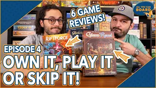Own it, Play it, or Skip It | 6 Games Reviewed! | Incl. RIFTFORCE, GLASS ROAD & MORE!