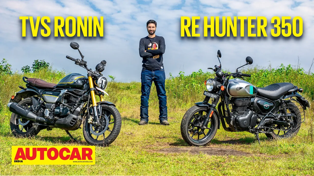 2022 TVS Ronin vs Royal Enfield Hunter 350 - Stranger Things | Comparison | Autocar India