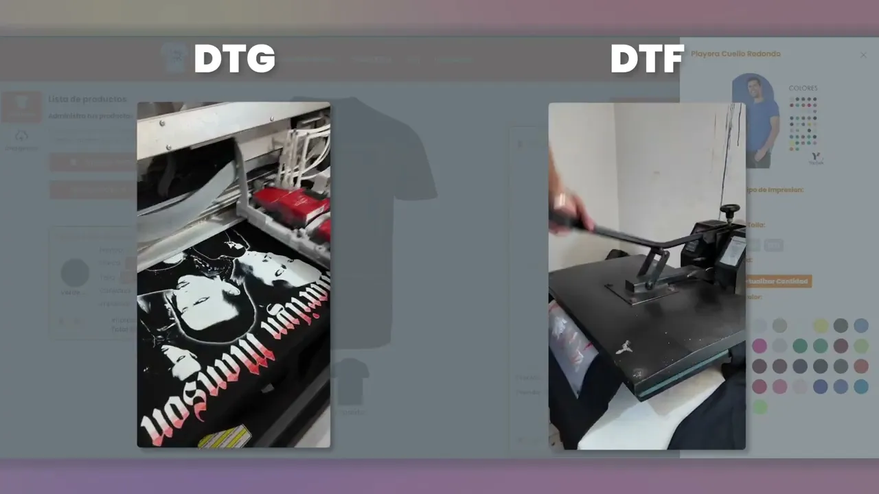 Video de Prendas Impresas  DTG y DTF