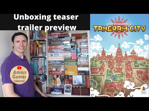 Tangram City Uwe Rosenberg polyomino #boardgame #unboxing soldout #essen #tabletop AmassGames #solo