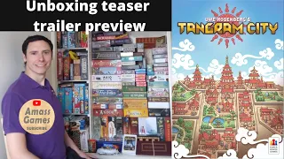 Tangram City Uwe Rosenberg polyomino #boardgame #unboxing soldout #essen #tabletop AmassGames #solo